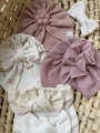 Zestaw turbanów i opasek dla dziewczynki newborn1