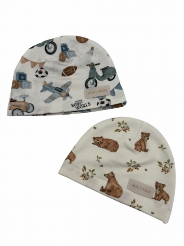 Czapeczki dla chłopca niemowlę newborn16