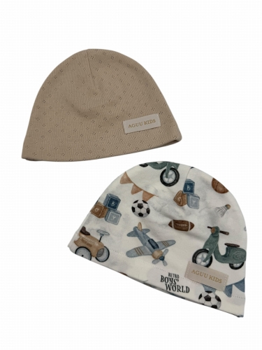 Czapeczki dla chłopca niemowlę newborn18