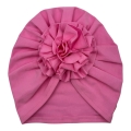 Turban kwiat w kolorze różowym na lato babygirl