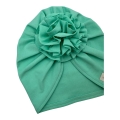 Bawełniany turban kwiat w kolorze miętowym