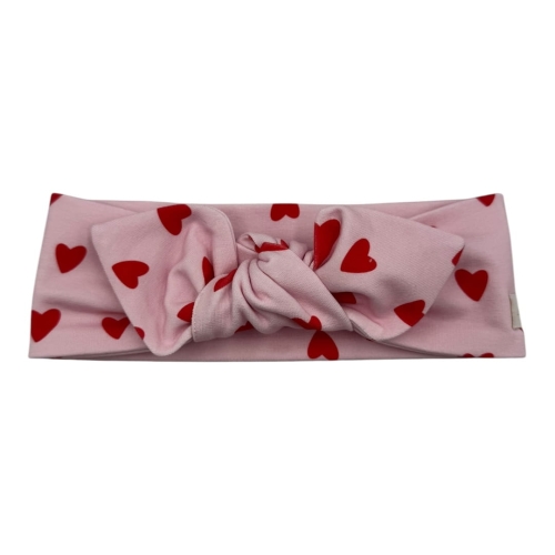 Hit lata opaska pin up różowa w czerwone serduszka