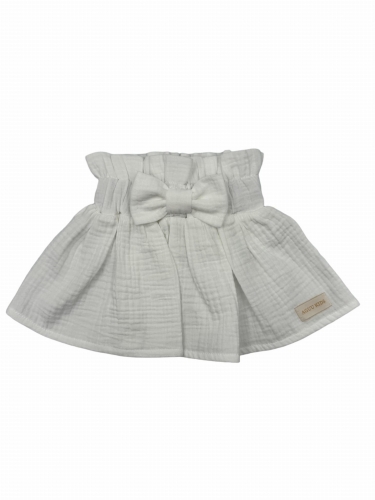 Muślinowa spódniczka na lato w kolorze ecru babygirl