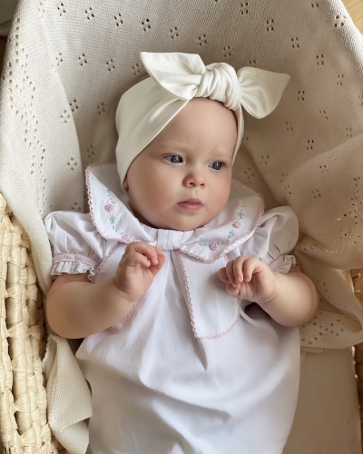 Opaska PIN UP dla dziewczynki śmietanka