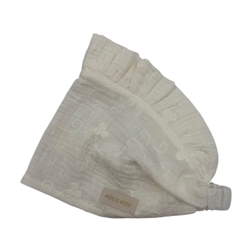 Opaska z haftowanego muślinu wyjątkowa ecru