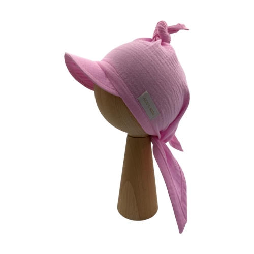 Muślinowa chusta na lato cukierkowy róż