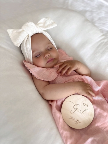 Opaska haftowane kwiaty na muślinie ecru