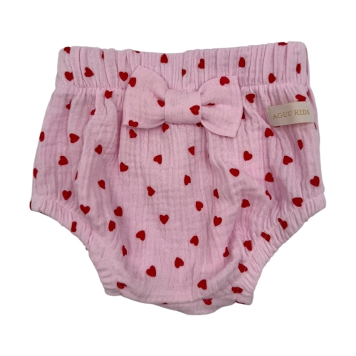 Bloomersy w serduszka na lato babygirl