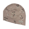Jesienna czapka dla dziecka stokrotki na brudnym różu