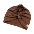 Turban w kolorze czekoladowym kolor jesieni 2025