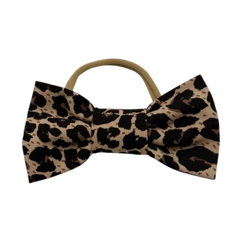 Opaska bezuciskowa kokarda panterka