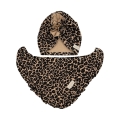 Jesienny zestaw turban + chusta pantera
