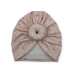 Turban donut mini serduszka dla dziewczynki wiosna 2026