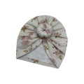 Wyjątkowy turban donut mini kwiaty dla dziewczynki