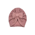 Turban kokarda sweterek brudny róż