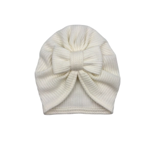 Wyjątkowy turban kokarda sweterek śmietanowy 