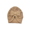 Wyjątkowy turban kokarda sweterek beżowy
