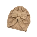 Wyjątkowy turban kokarda sweterek beżowy