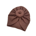 Czekoladowy turban na jesień sweterek hit turban dla dziewczynki