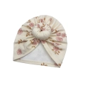 Wyjątkowy turban donut mini kwiaty dla dziewczynki