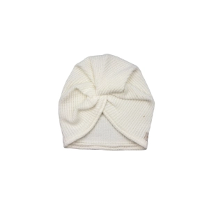 Nowy model turban twist śmietankowa biel