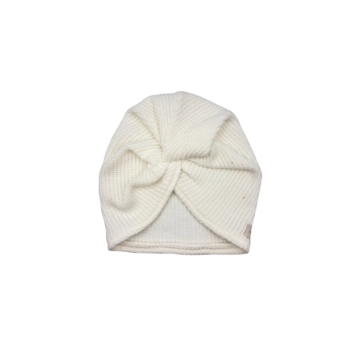Nowy model turban twist śmietankowa biel