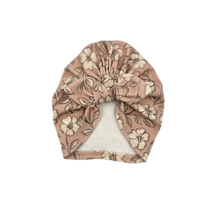 Turban supeł prążek jesienne kwiaty boho 