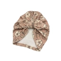 Turban supeł prążek jesienne kwiaty boho