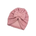 Turban kokarda mała owieczka brudny róż