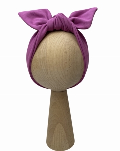 Wiosna/ lato opaska pin up wrzosowy róż 