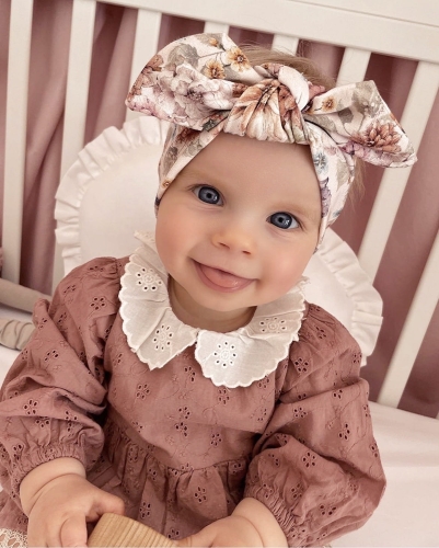 Bawełniana opaska PIN UP kwiaty w ogrodzie