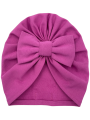 Turban kokarda wrzosowy róż