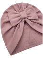 Turban kokarda babygirl pustynny róż