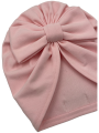 Turban kokarda babygirl jasny róż