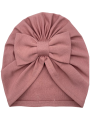 Turban kokarda babygirl brudny róż