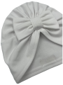 Turban kokarda babygirl biały