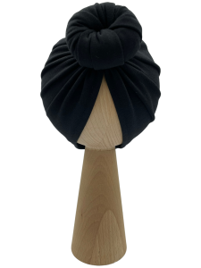 Stylowy turban donut w kolorze czarnym 