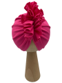 Turban falbanka w kolorze amarantowym