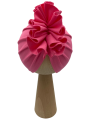 Turban falbanka w kolorze różowym
