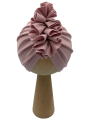 Turban falbanka w kolorze pustynny róż