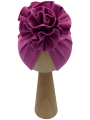 Wyjątkowy turban kwiat babygirl wrzosowy róż