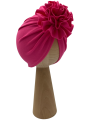 Wyjątkowy turban kwiat babygirl amarant