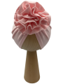 Wyjątkowy turban kwiat babygirl jasny róż