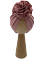 Wyjątkowy turban kwiat babygirl brudny róż