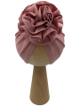 Wyjątkowy turban kwiat babygirl brudny róż