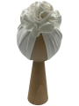 Wyjątkowy turban kwiat śmietankowy