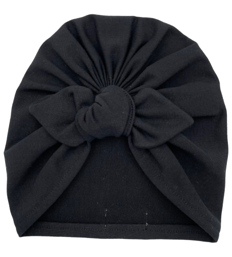 Turban supeł w kolorze czarnym