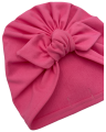 Turban supeł w kolorze różowym