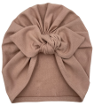 Turban supeł w kolorze cappuccino
