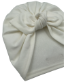 Turban supeł w kolorze białym